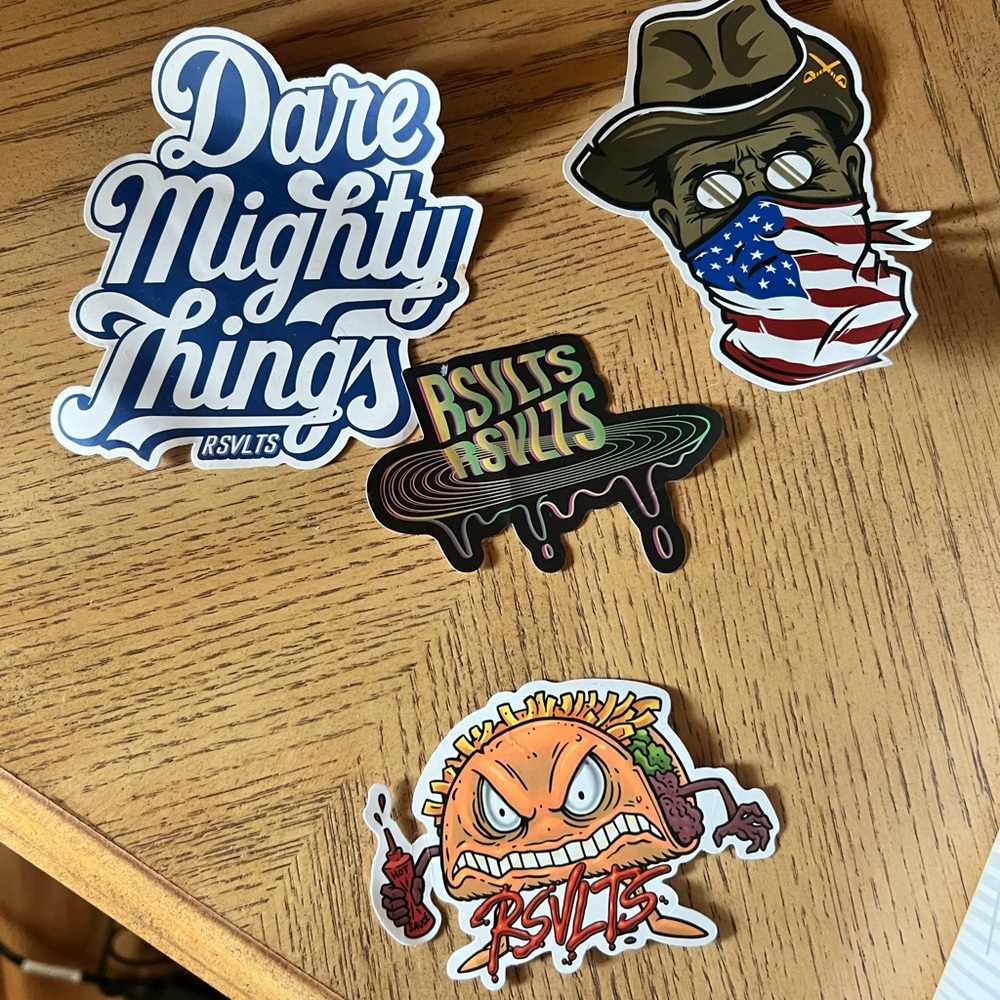 Rsvlts shirts sticker bundle. New!
